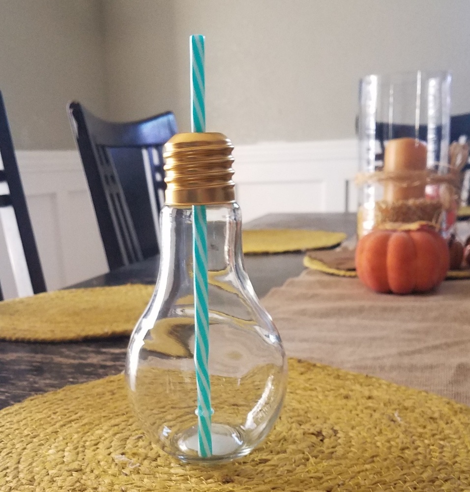 A set of lightbulb glass tumblers